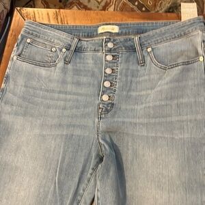 MADEWELL Cali Demi-Boot distress jeans